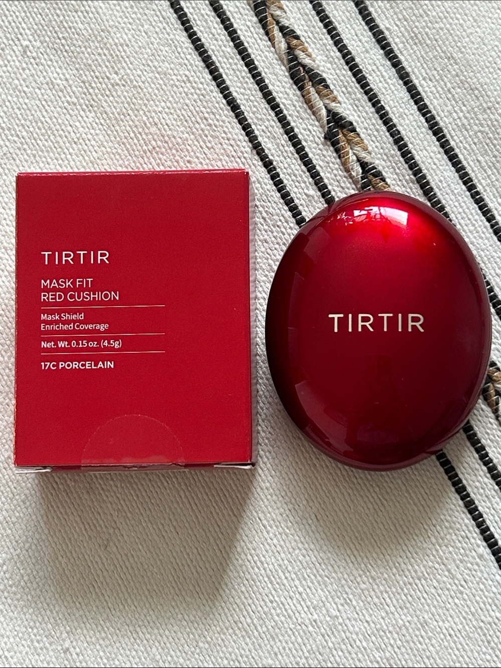 TIRTIR Mask Fit Red Cushion Mini Foundation 17C Porcelain NIB
